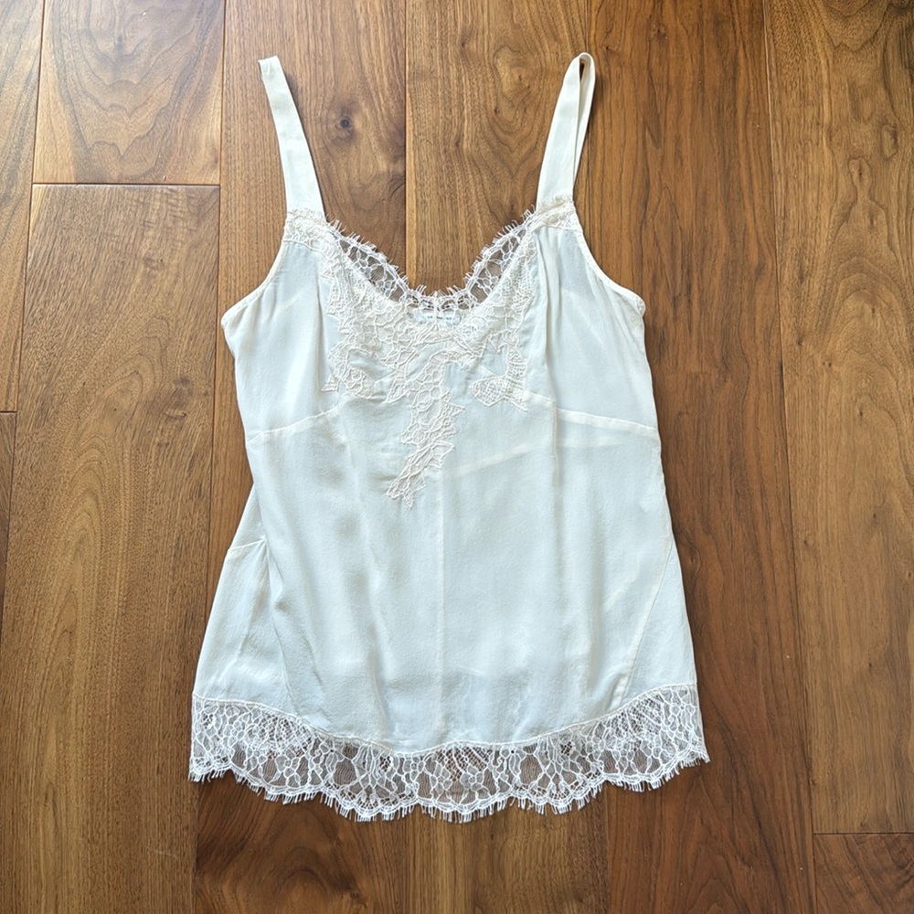 Club Monaco Silk Lace Camisole